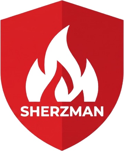 SHERZMAN Fire & Safety Solution shield logo